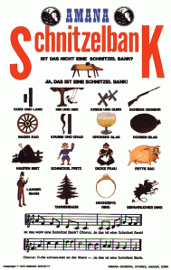 schnitzelbank Song Sheet